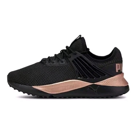 PUMA Women`s PACER FUTURE LUX (Med) Black/Rose Running Shoes Size 11 (1) 8.5 (2) - Picture 3 of 14